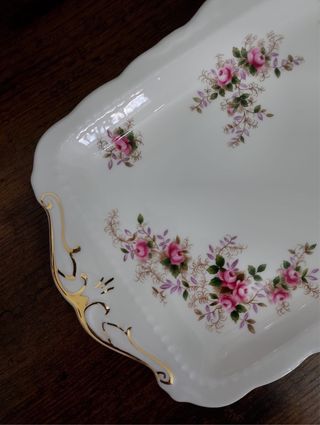 Bandeja Royal Albert  colección Lavender Rose