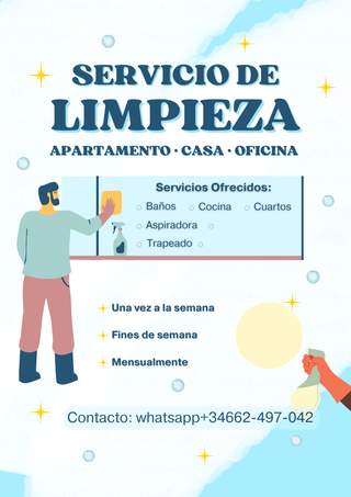 ofresco el servicio de limpieza