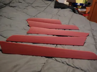 Molduras Audi A4 B8 Rojo Burdeos