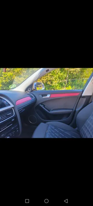 Molduras Audi A4 B8 Rojo Burdeos