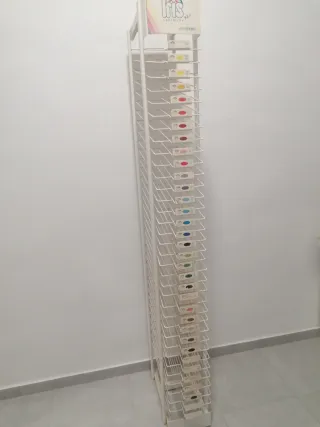 Expositor Cartulinas Metal Blanco