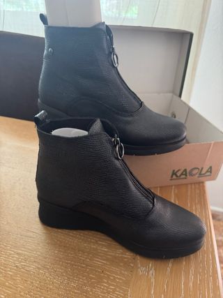 Botines Koala Piel Negro Sin Estrenar