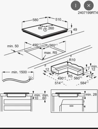 Placa de indução AEG nova