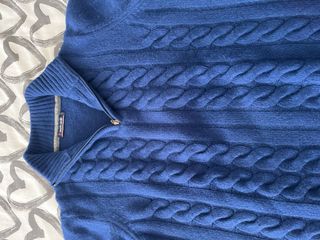 Camisola de lã Polo Club azul tamanho L