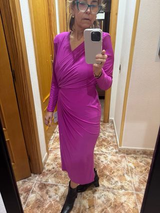 Vestido invitada morado sin estrenar