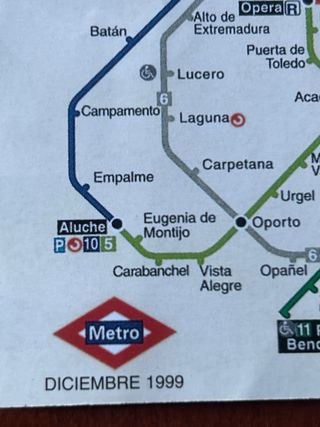 Planos Metro Madrid 1987 y 1999 /Bus Madrid 1994