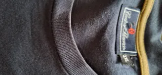 2 T-shirt cotone blu e kaki