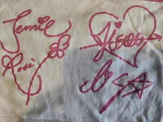 Maglietta Blackpink K-Pop con autografi