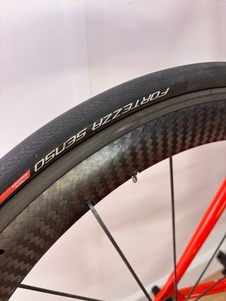 Bicicleta de carretera naranja Pasculli