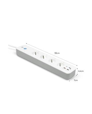 Regleta Inteligente 4 Enchufes + 2 USB
