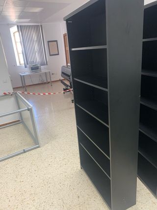 Estanterías Metálicas Negras (3 Unidades)