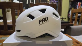 Casco de bici con luces