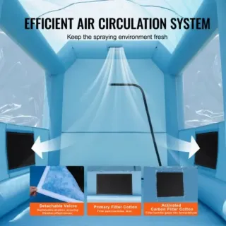 Cabina Pintura Inflable Motos Muebles Bicicleta