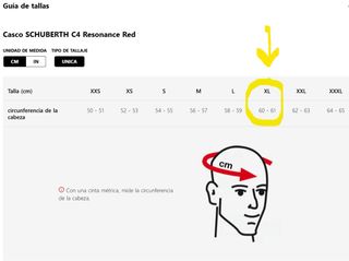 Casco SCHUBERTH C4 Pro Resonance Red Talla XL