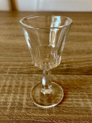 Set 6 Copas Licor Vintage FINELSA Cristal Tallado