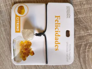 Colgante y pulsera piedra natural citrino