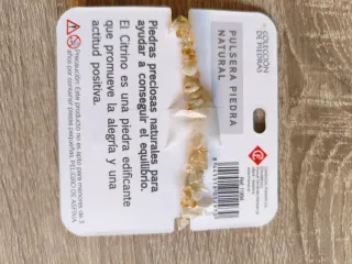 Colgante y pulsera piedra natural citrino