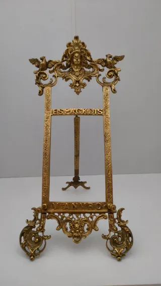 Atril Soporte Caballete Librero Bronce 640513926