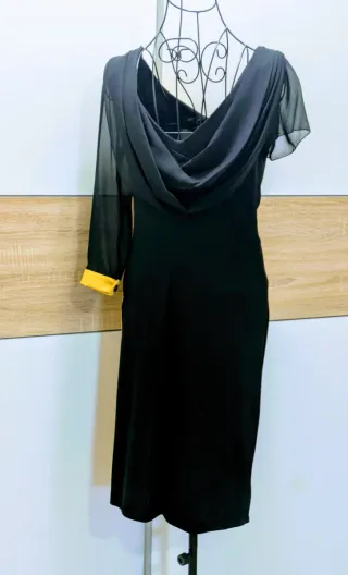 Abito Paola Forti Bicolore Nero/Oro Taglia S