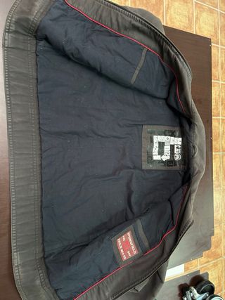 Chaqueta militar/biker hombre marrón