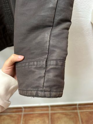 Chaqueta militar/biker hombre marrón