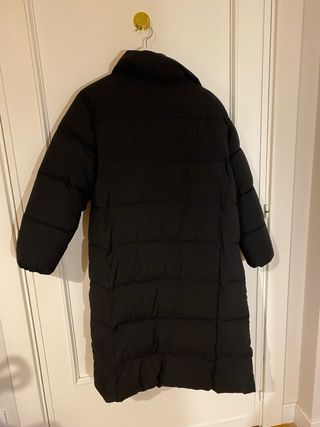 Anorak largo Zara negro