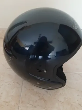 Casco BKS Jet Negro Talla M Homologado E13