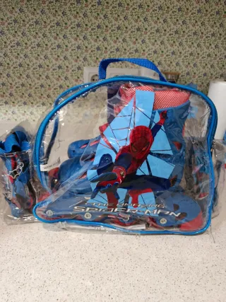 Patines Spiderman Talla 30-33 Ajustables