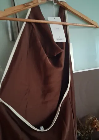 Vestido fiesta URBAN WAY marrón Talla L