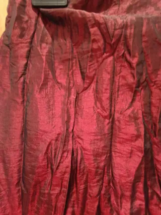 Falda larga roja fiesta talla 40