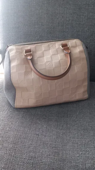 Bolso Purificación García Beige/Gris