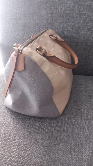 Bolso Purificación García Beige/Gris