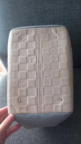 Bolso Purificación García Beige/Gris