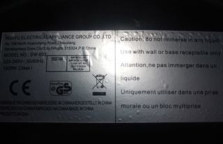 Crepera eléctrica 1000W