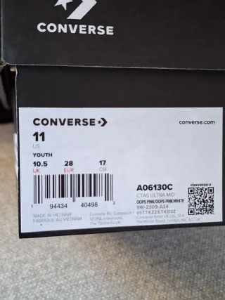 Converse All Star bambina rosa n.28