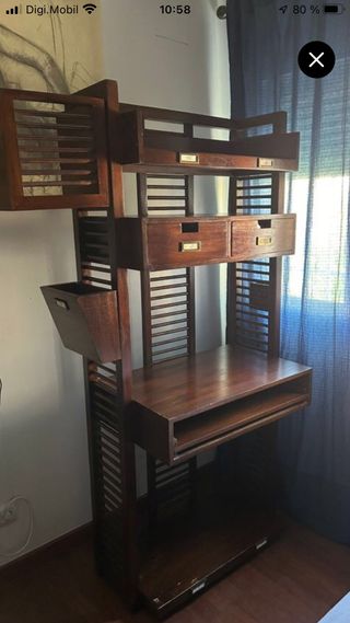 Mueble de ordenador Banak de madera