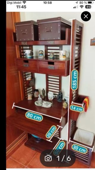 Mueble de ordenador Banak de madera