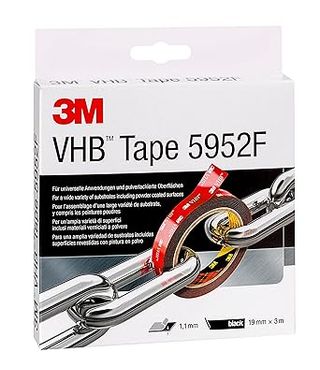 3M VHB Cinta Adhesiva 5952F - óptima adhesión a la mayoría de las pinturas en polvo, metales, vidrio, madera sellada, acrílico,