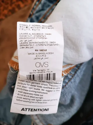 Jeans cargo OVS donna blu