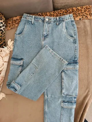 Jeans cargo OVS donna blu