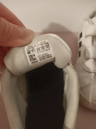 Adidas Blancas Talla 25 Raya Negra