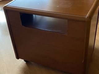 Mesa TV con ruedas, cajon y puertas