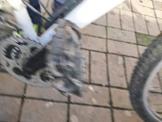 Bicicleta de Montaña Blanca con Silla Infantil