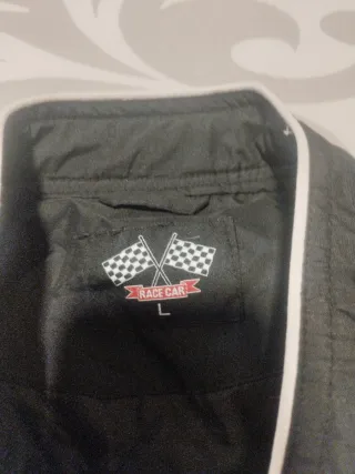 Chaqueta Motor Race Negra y Blanca