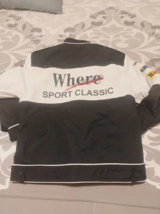 Chaqueta Motor Race Negra y Blanca