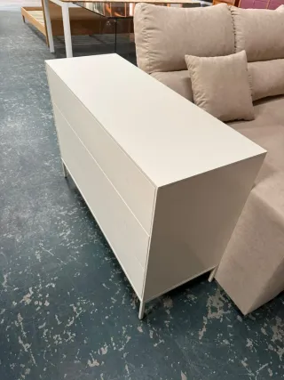 Cajonera Kave Home Blanca Metal