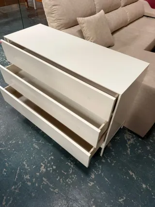 Cajonera Kave Home Blanca Metal