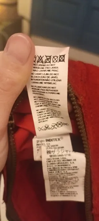 Bolso vintage mini piel rojo cereza