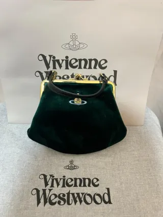 Bolso Vivienne Westwood terciopelo verde