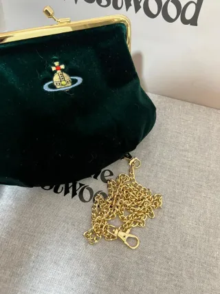 Bolso Vivienne Westwood terciopelo verde
